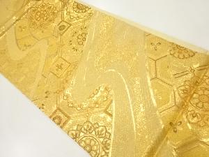 流水に華文・蜀江文織出し袋帯